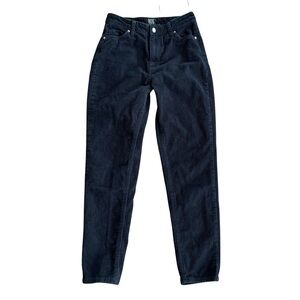 Urban Outfitters BDG High Rise Mom Tappered Black Corduroy Pants Size 25